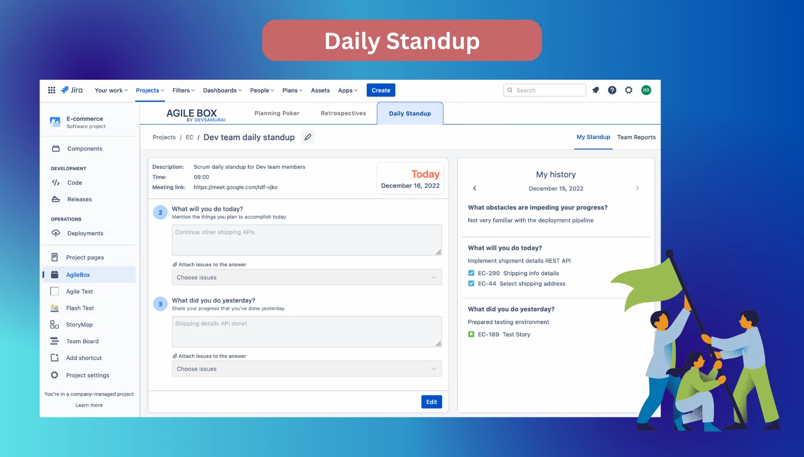 Daily Standup for Jira by AgileBox