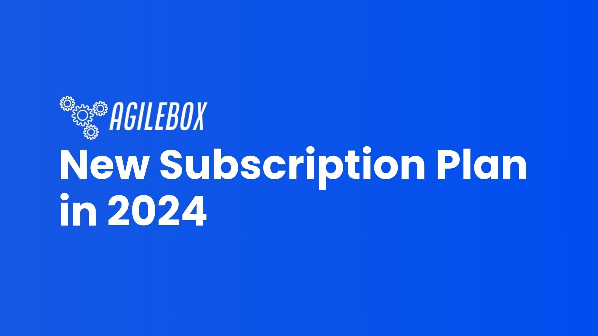 AgileBox 2024 Pricing Plan